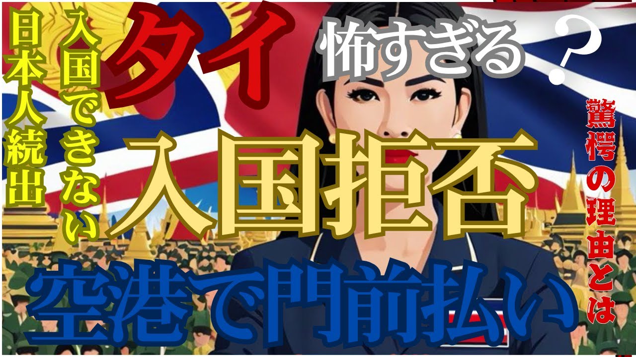 【緊急】日本人のタイ入国拒否が続出してます！！合法でもアウト！知らぬ間にブラックリスト入りされる人の特徴とは？傾向と対策を解説。