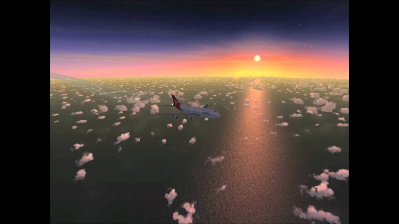 Flight Simulator X - Sydney to Los Angeles - 12 Hour Flight