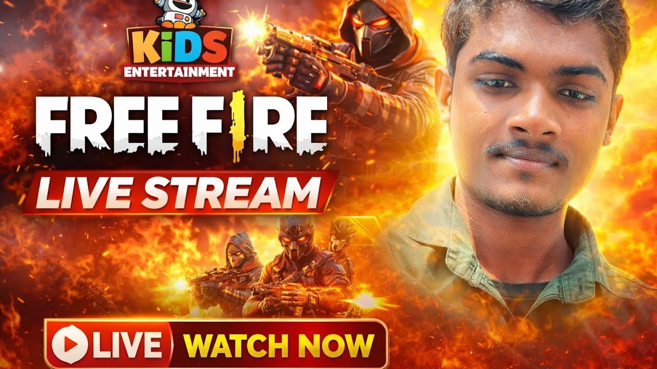 Kids Entertain Free Fir Live Now || Enjoy Live Streaming|| #freefire #gameing #comedy #streming