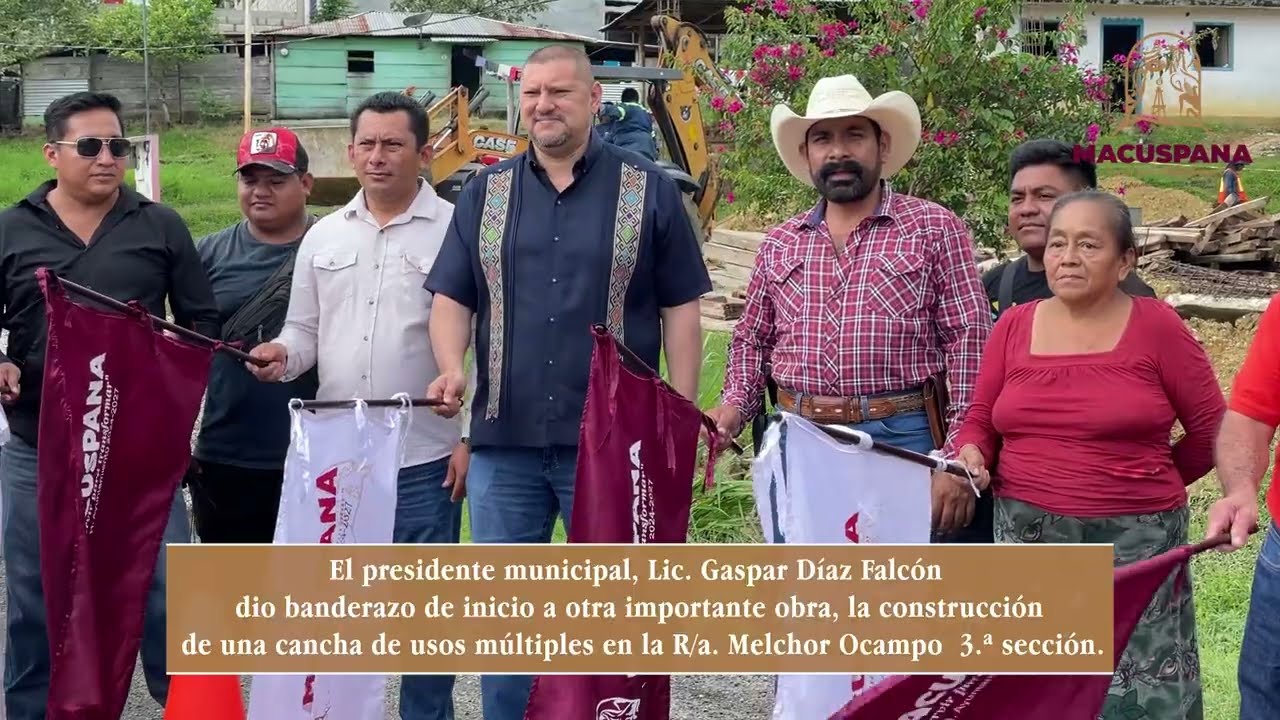 Contin&uacute;an las obras en Macuspana.