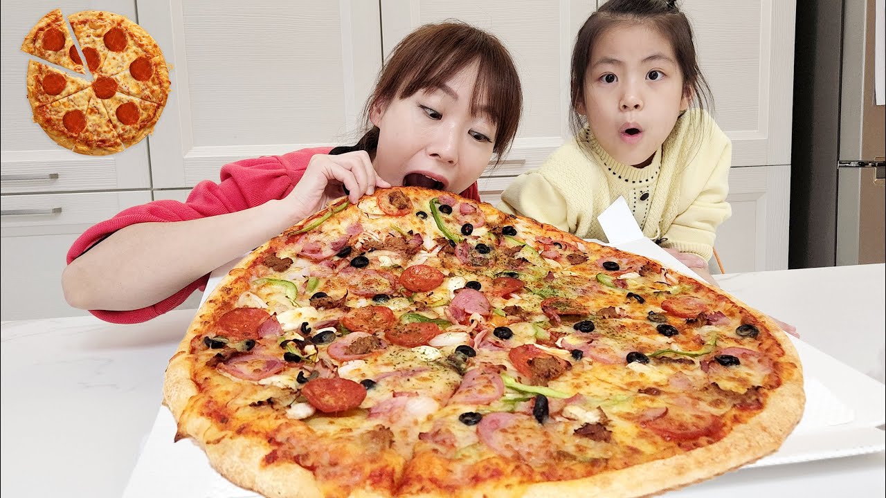 피자가 먹고 싶은데!! 서은이의 자이언트 피자 미니 피자 용돈 이야기 Giant Pizza