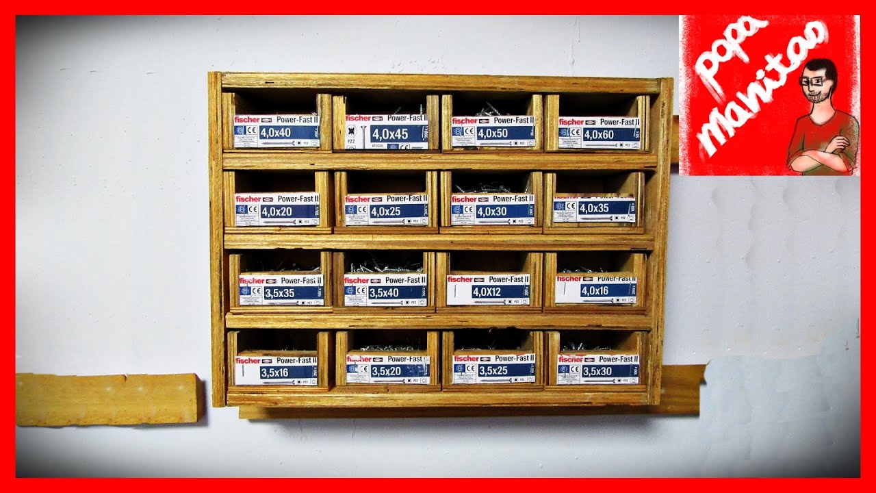 Organizador de TORNILLOS /// Hecho con PALETS