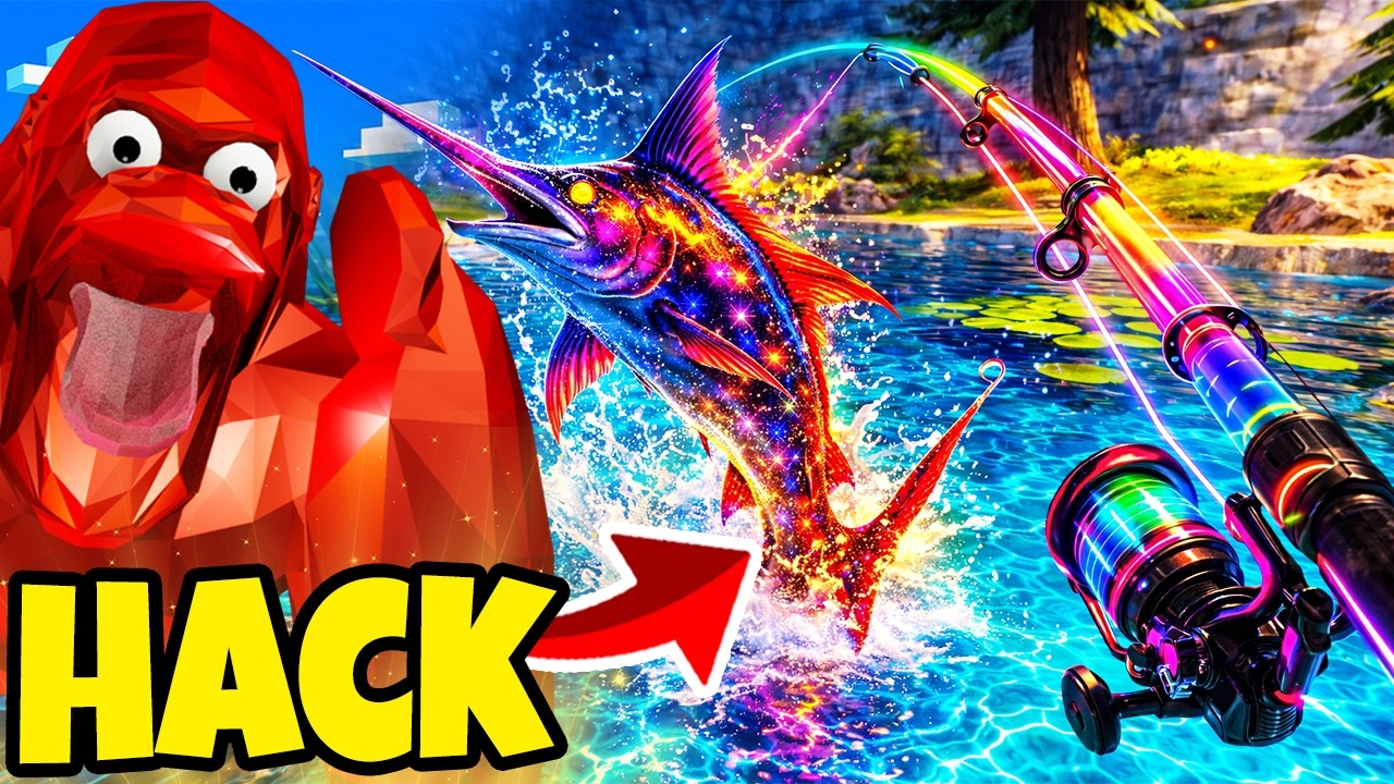 New NEON FISHING POLE has HACKS in Animal Company!! (Animal Company VR)