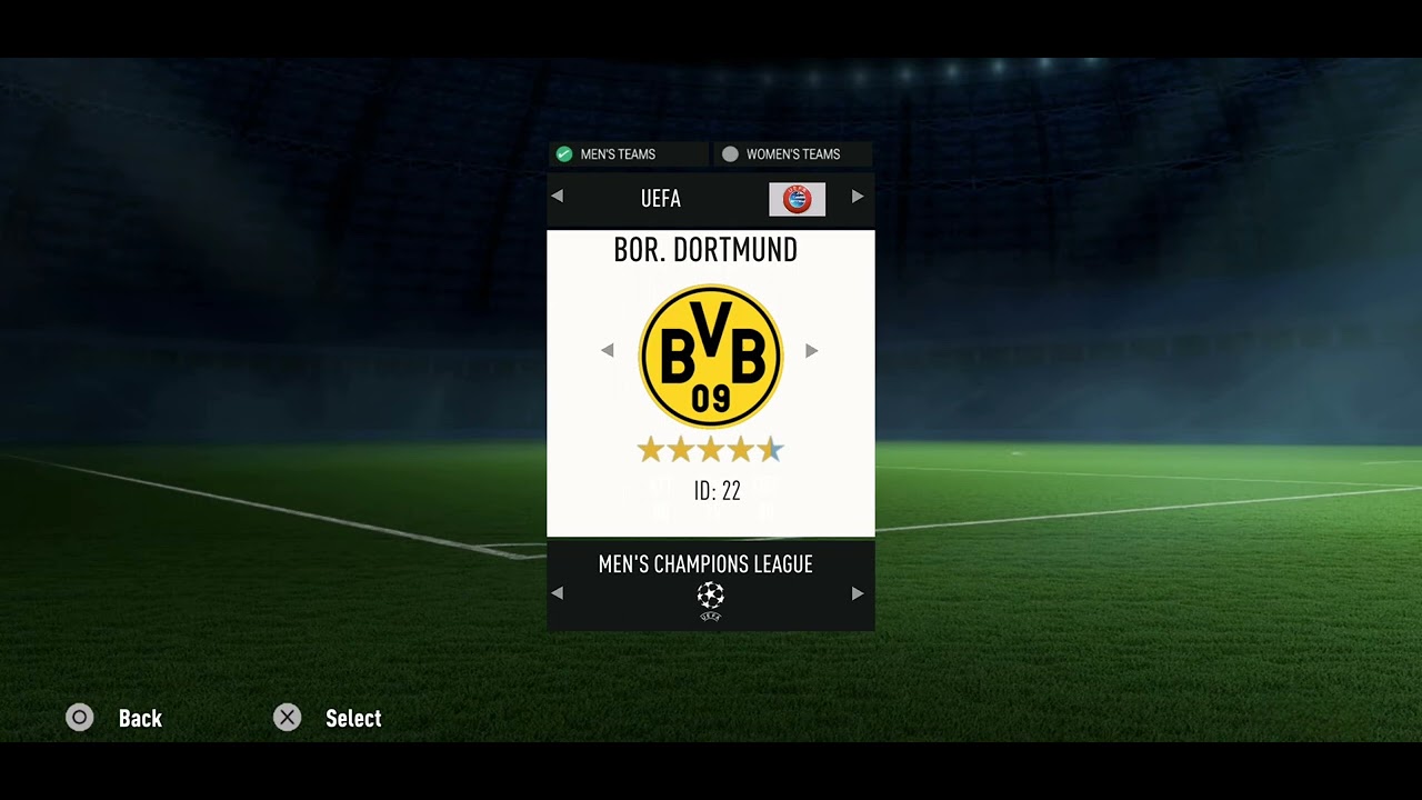 Teamroster ModFifa23