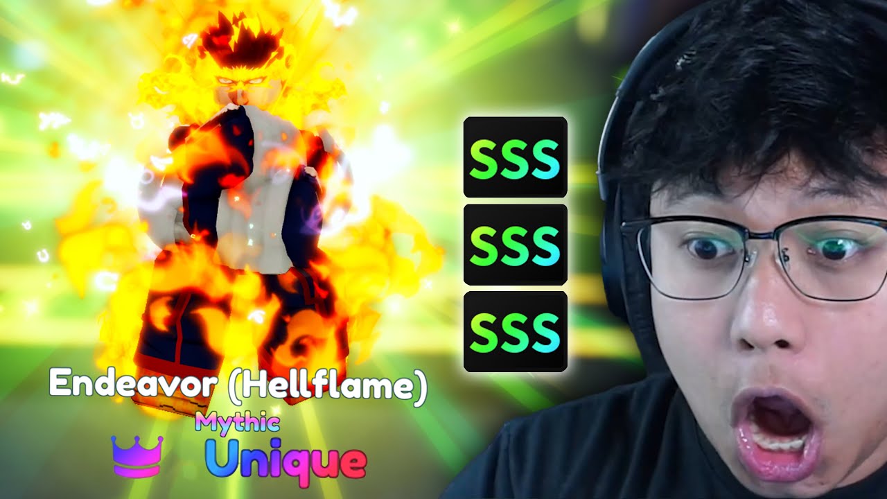 UNIQUE ENDEAVOR (HELLFLAME) SSS MAX STATS SHOWCASE - Anime Adventures