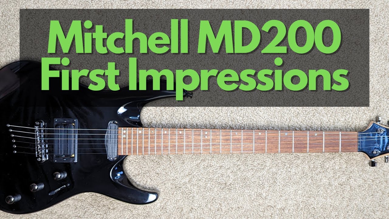 $100 Mitchell MD200 electric guitar unboxing, first impressions & short demo #budgetguitar
