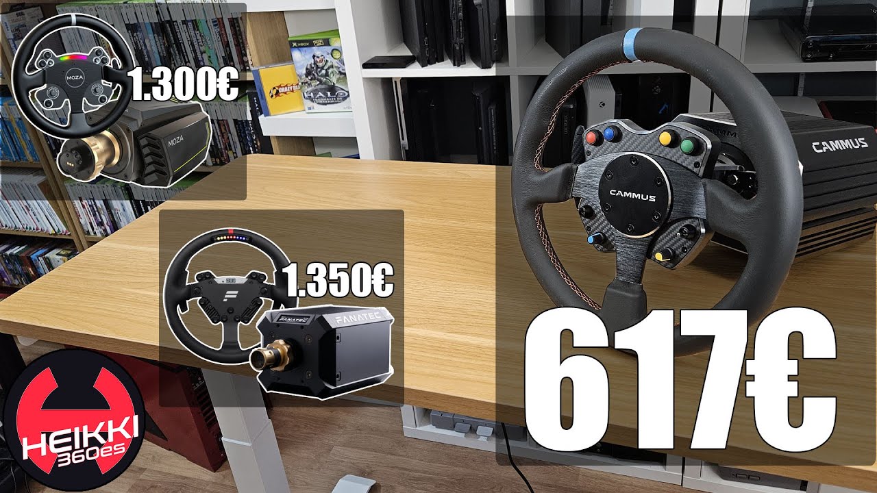 Análisis del Cammus GT1 15Nm + aro GT1. Cuesta LA MITAD que Fanatec y Moza, ¿dónde está el truco?