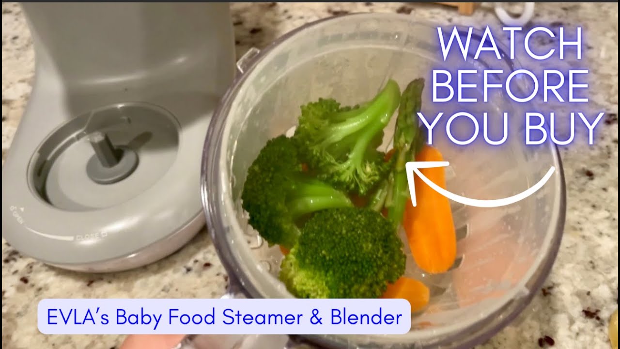 LOVE the EVLA Baby Food Maker for Steaming Veggies & Making Purees. Watch Me Make My Baby's Dinner!