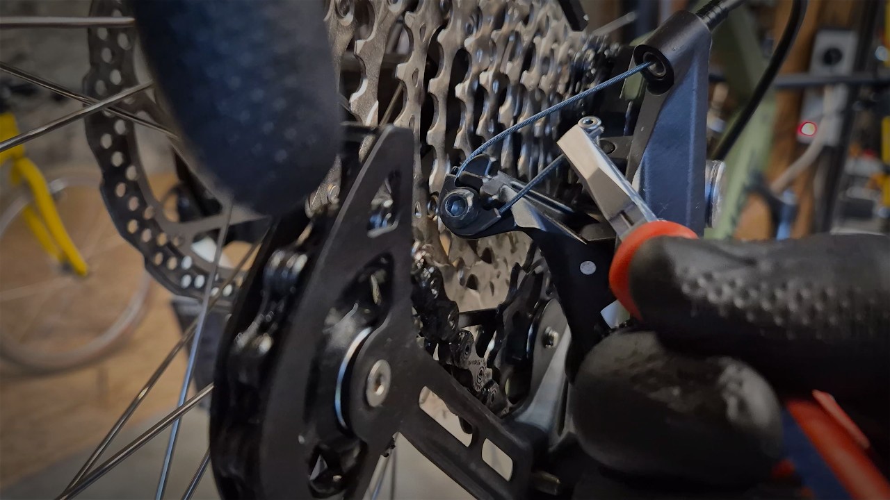 Fehler am Shimano Schaltzug beim Fahrrad wechseln.
