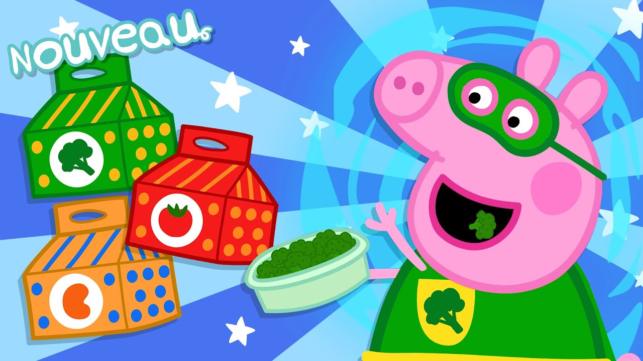 Les histoires de Peppa Pig 🥦 Les goûters de super-héros !  🦸‍♀️ Épisodes de Peppa Pig
