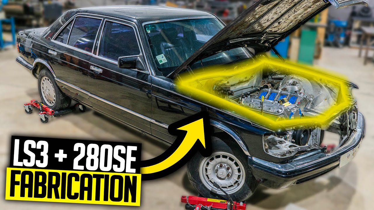 Индивидуальные крепления двигателя LS3 для 6,2-литрового Mercedes-Benz с заменой двигателя - сбор...