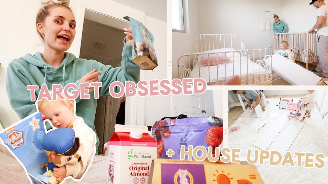 2 target hauls cause i'm ~obsessed~ + new playroom & baby room setup at our vacation home!