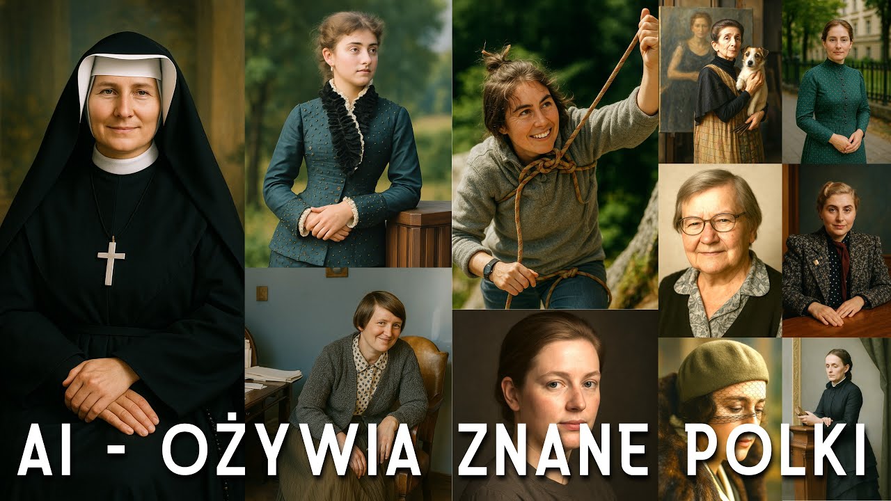 🩷 🎥 Ożywione przez AI: 10 Najbardziej Znanych Polek w Historii Polski 🇵🇱✨ AI ożywia postacie! 🌹 #ai