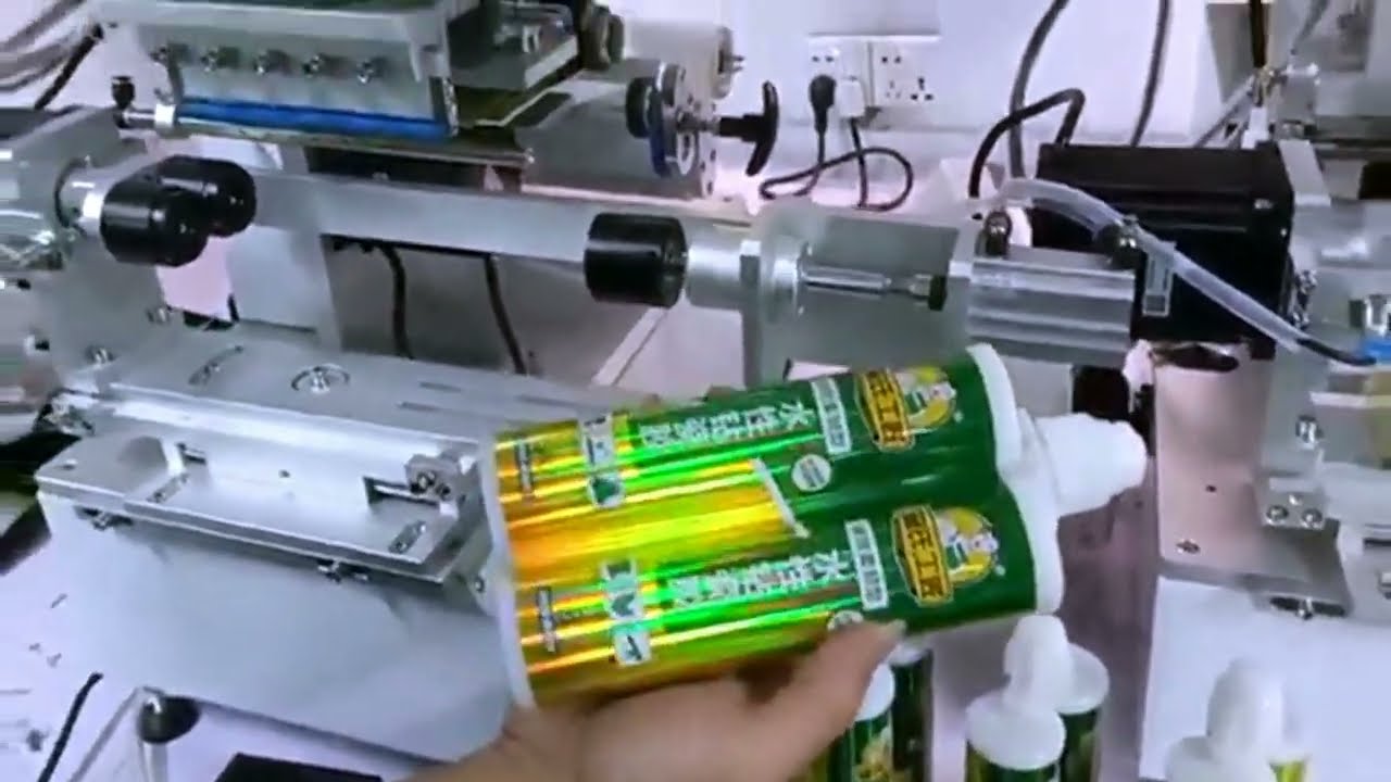 Semi automatic twin tube labeling machine rolling labeler