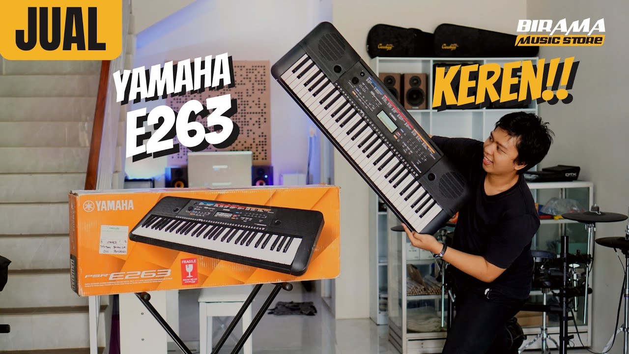KEREN..!! Belajar jadi lebih mudah  dengan Yamaha E263, Mainkan musik kesukaanmu