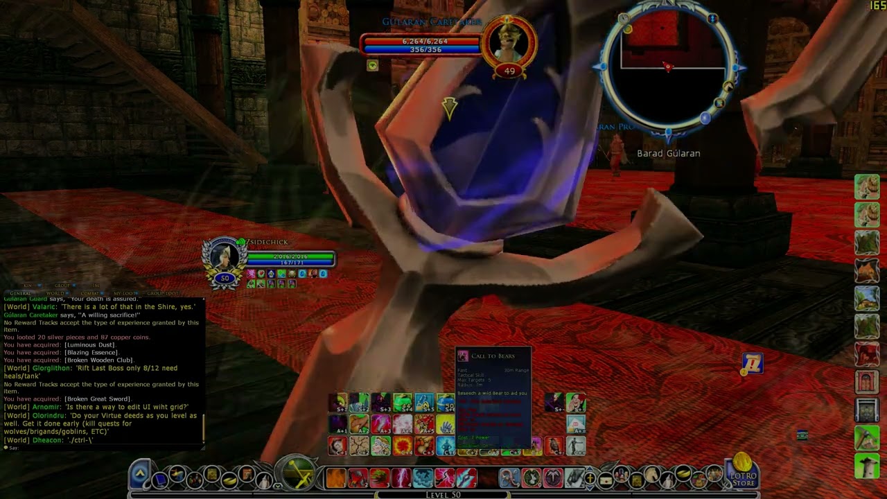 LOTRO BG SOLO Lore Master 1st Boss Chest Farm! Angmar Server.