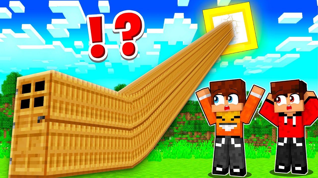 Znalazłem NAJDŁUŻSZE DRZWI do SŁOŃCA w Minecraft!
