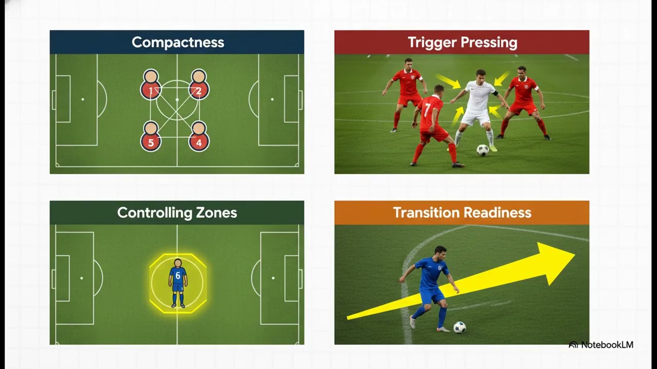 Mid-Block Tactics Explained: The Art of Central Football Defense ⚽️