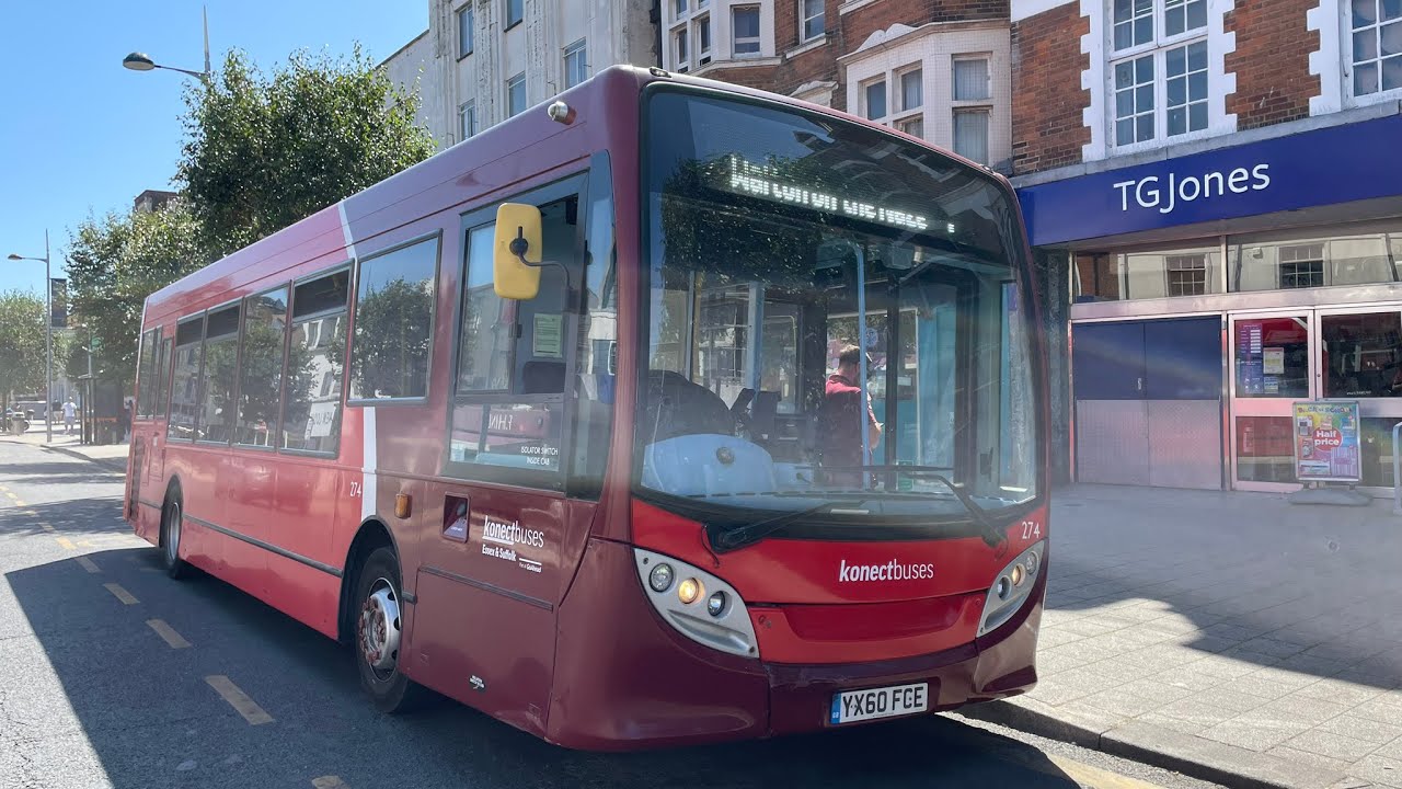 FULL ROUTE VISUAL | Route 4: Clacton - Jaywick (RETURN) | 274 (YX60 FCE)