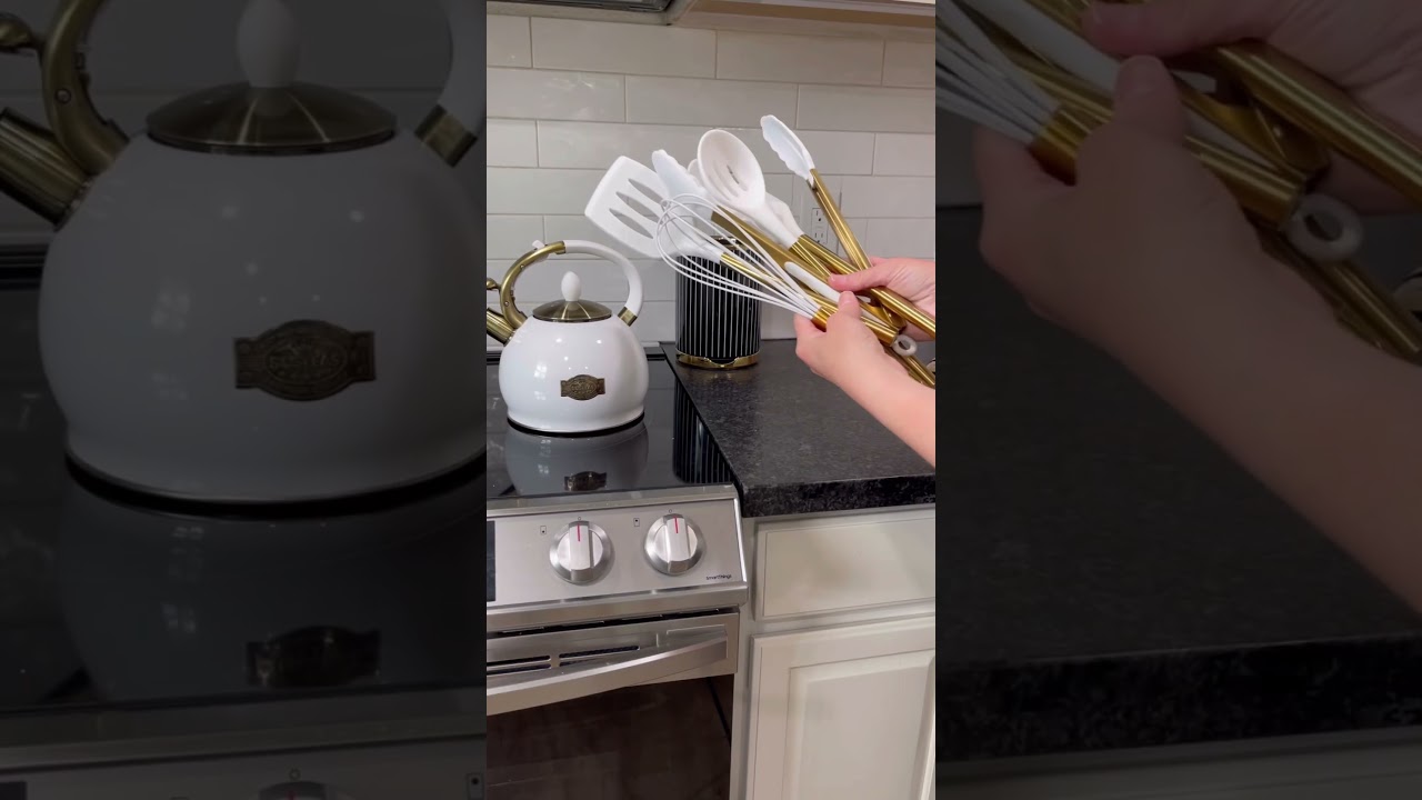 Amazon kitchen crock utensil holder for countertops, link in comments