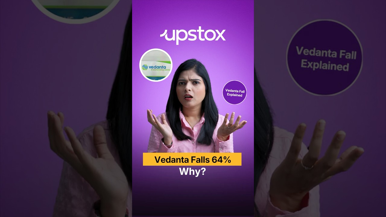 Vedanta Stock Crashed 64%? Here's What Actually Happened | Demerger Explained | Upstox