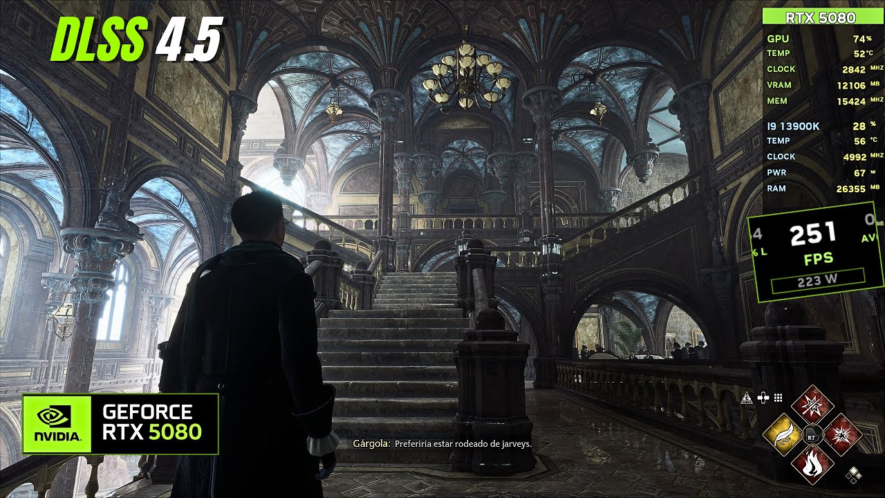 Hogwarts Legacy | Combat Gameplay – RTX 5080 | DLSS 4.5 + MFG X4