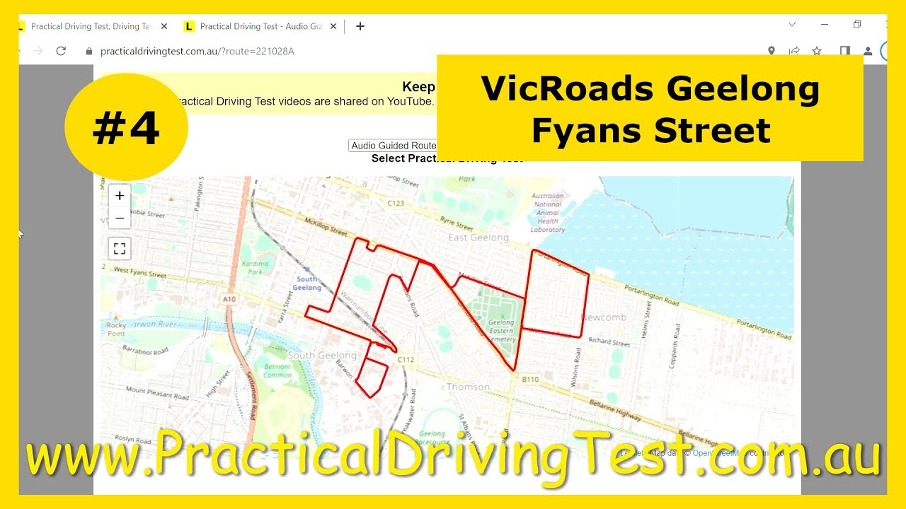 VicRoads Geelong, Practical Driving Test #4