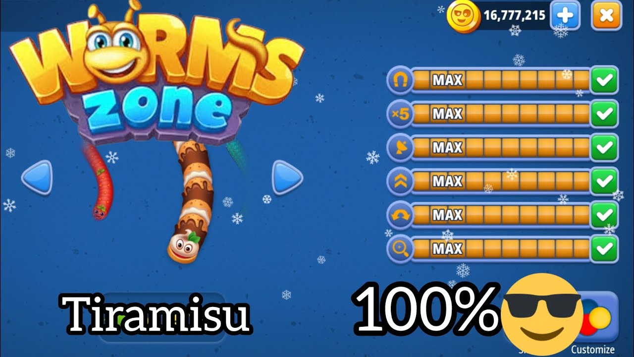 WORMS ZONE.IO BEST GAMING 2026||BIG SNAKE GAMEEP  PART 08 || TIRAMISU  #WORMSZONEIO @pingloveryt 🐍🐍
