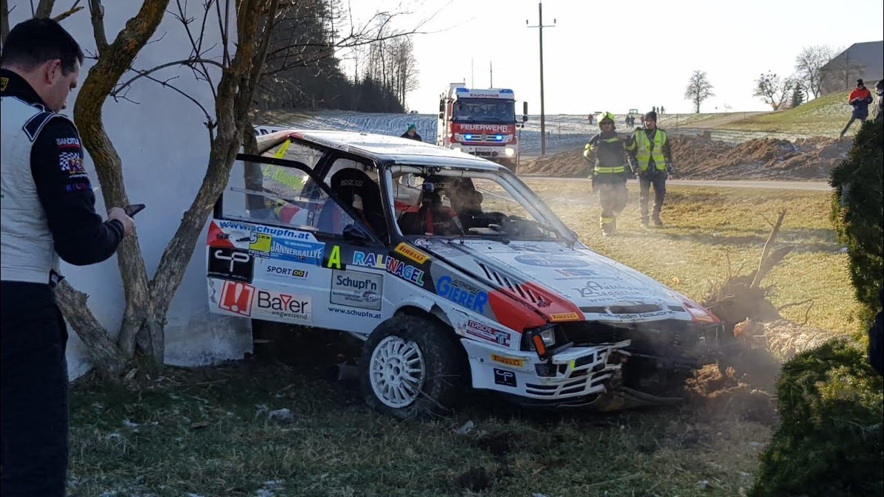 J&auml;nner Rally Shakedown crash 2020 team klausner