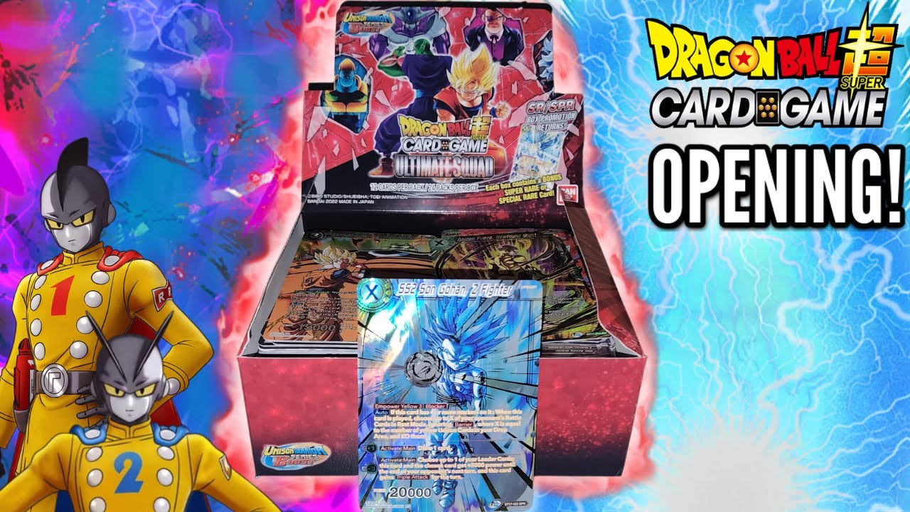 MUST WATCH BOX OPENING OF DRAGON BALL SUPER! ULTIMATE SQUAD