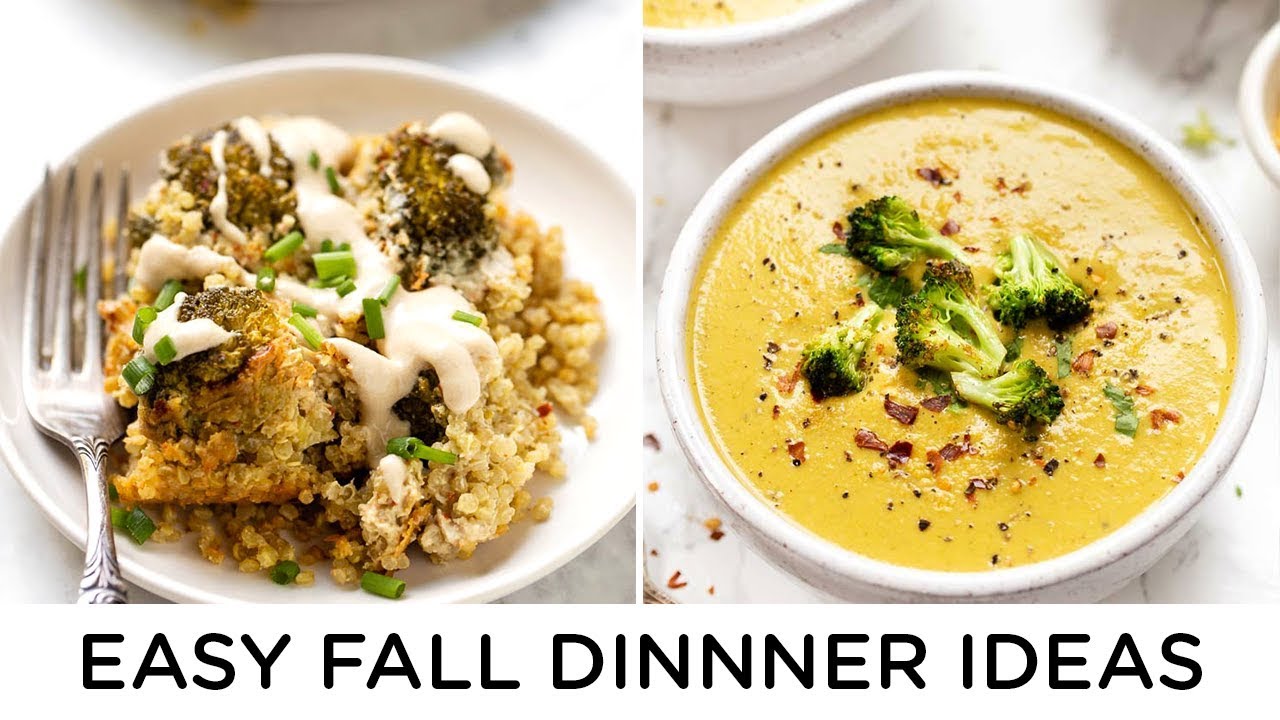 EASY FALL DINNER IDEAS ‣‣ 2 healthy vegan recipes