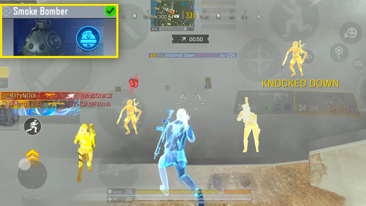 FIRST TIME USING SMOKE BOMBER CLASS IN BR!😱| COD MOBILE BR GAMEPLAY