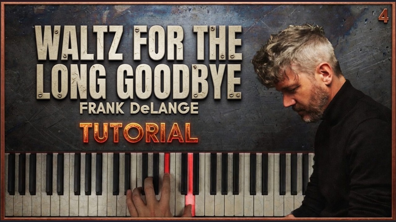 WALTZ FOR THE LONG GOODBYE by Frank Delange | Piano Tutorial (Part 1) Slow and Detailed