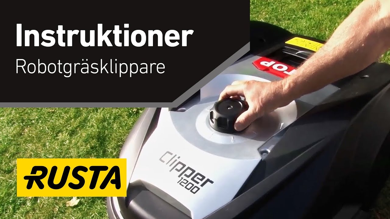 Instruktionsfilm robotgräsklippare Clipper 1200