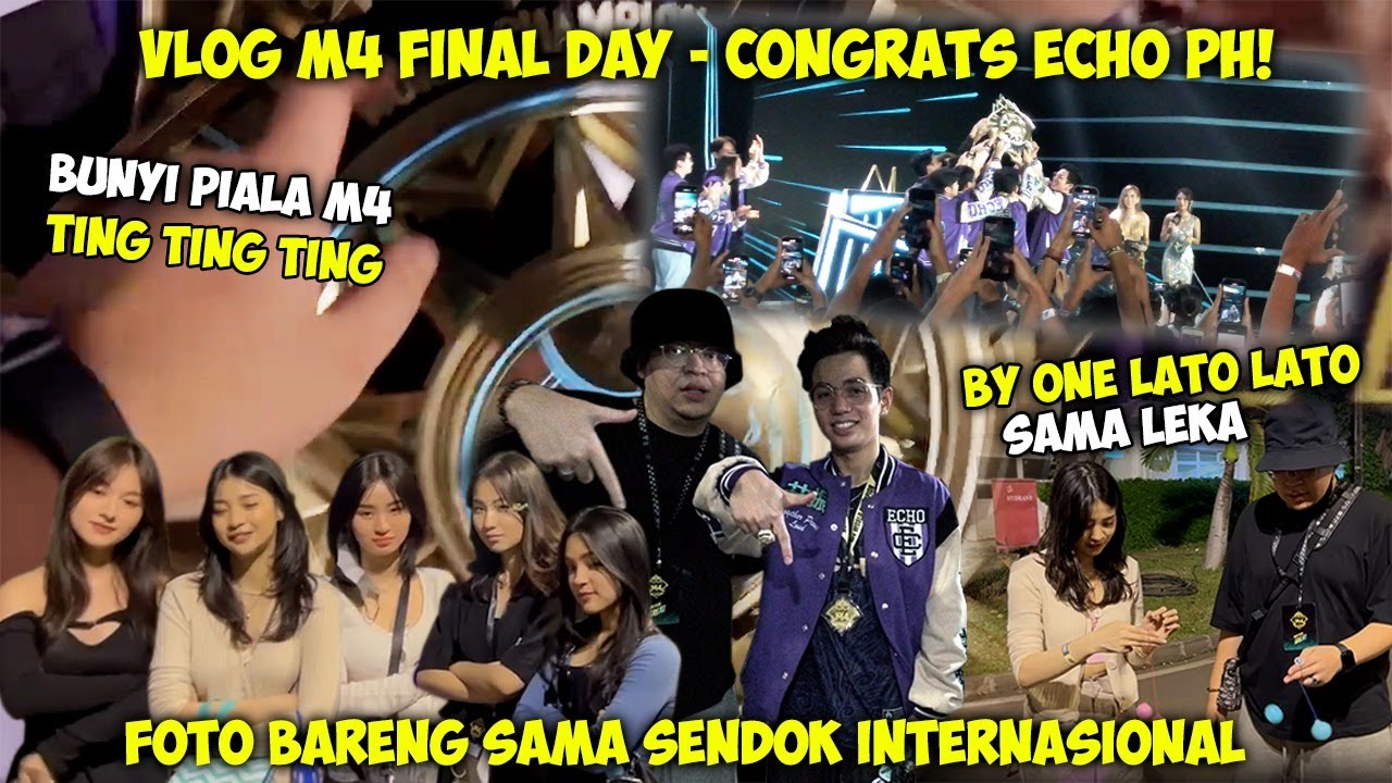 VLOG M4 - ECHO PH JUARA SUARA BUNYI PIALA M4 GIMANA YAAA?? FOTO SAMA SENDOK INTER CUY - KENTUNG VLOG