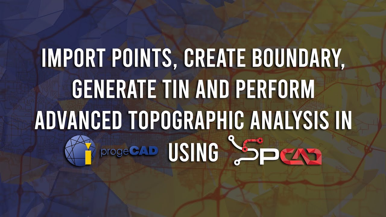 Topographic Analysis in ProgeCAD using SPCAD