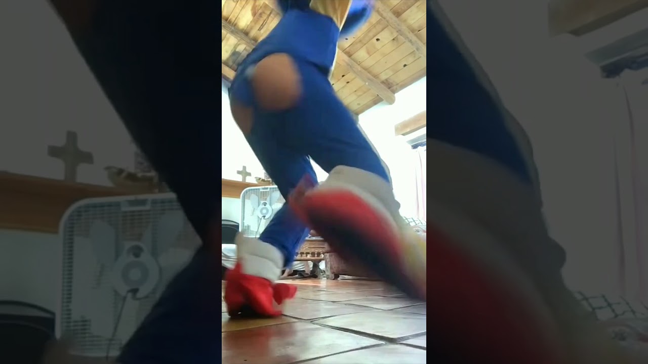 Guy in sonic costume vine