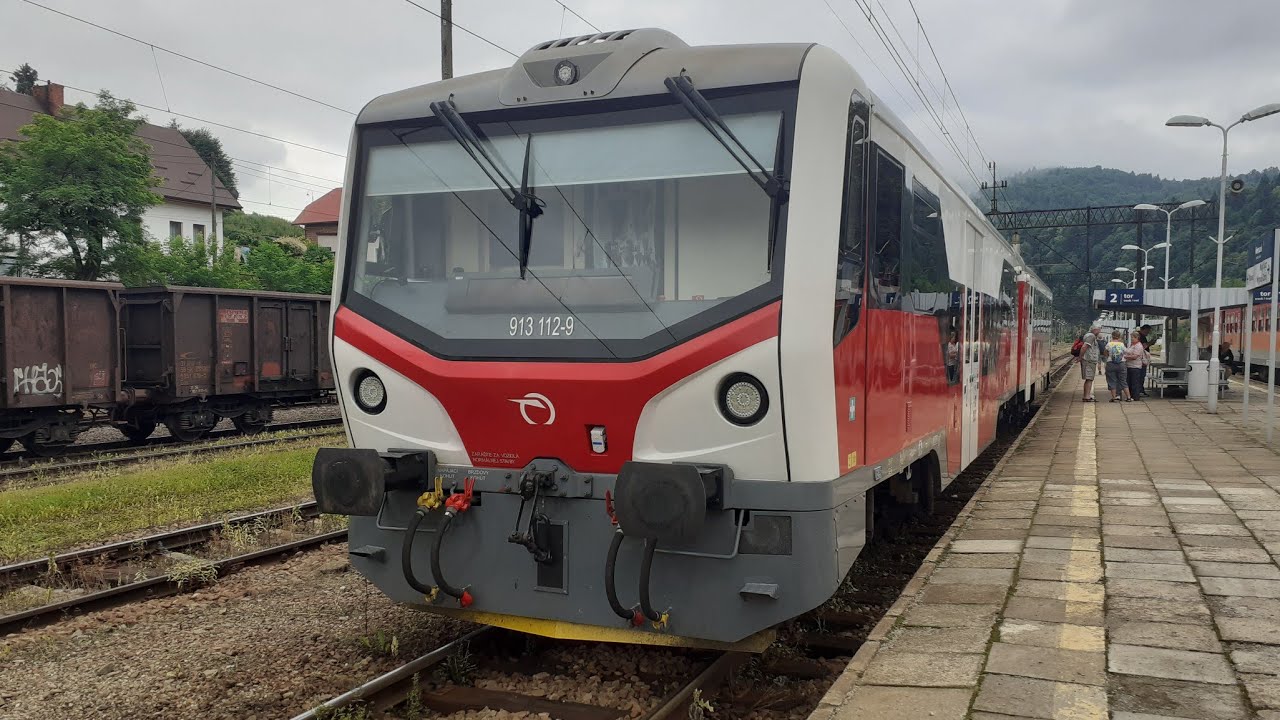 Pociągi w Muszynie - lipiec 2021