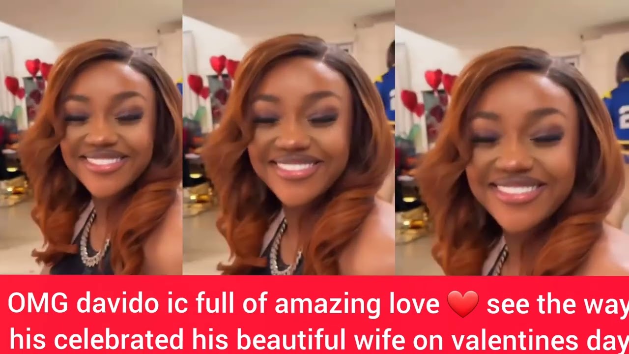 OMG see the way davido celebrating his beautiful wife Chefs Chioma on the valentines day 😍 
