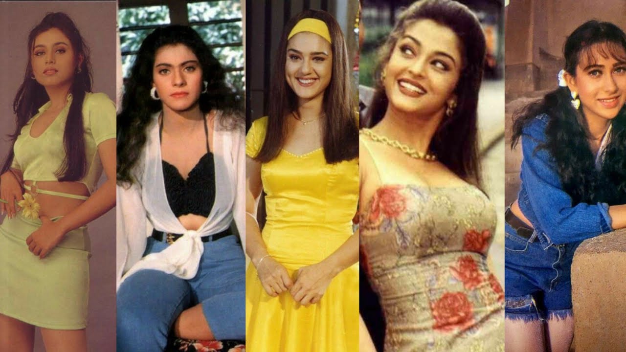 90s Bollywood  Girls  Fashion|| Bollywood actress 90s Fashion