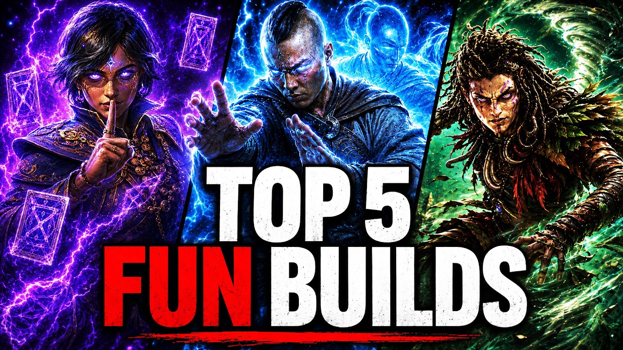 TOP 5 MOST FUN BUILDS IN POE 2 0.5! Path of Exile 2 Builds | POE 2 0.5 Builds