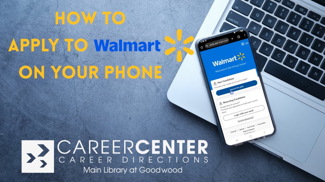 Как подать заявку в Walmart с телефона