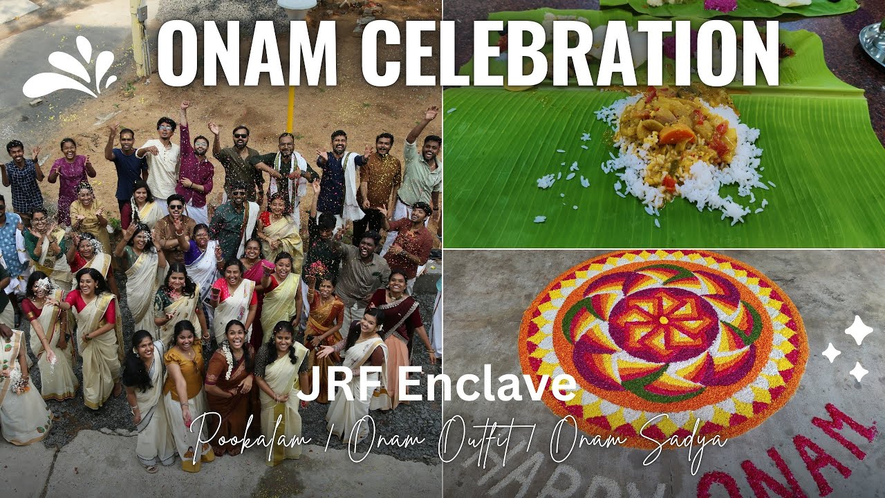 Onam Celebration 2025 at JRF Enclave | Pookalam, Thiruvathira, Sadya & Festivities