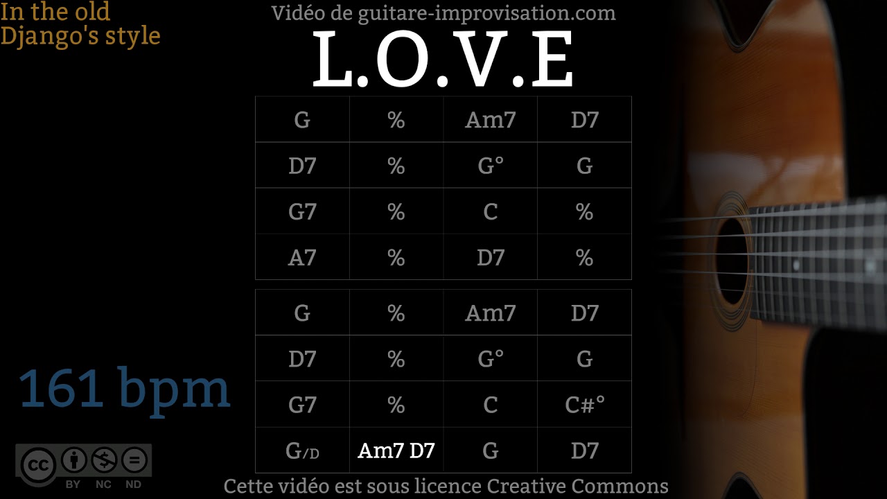 L.O.V.E (161 bpm) - Gypsy jazz Backing track / Jazz manouche