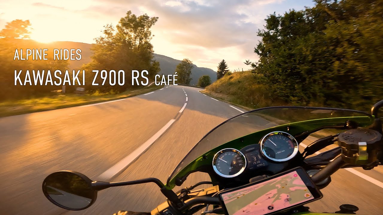 Pure Sound on a Kawasaki Z900RS Café | Twilight Loop Through the Vercors