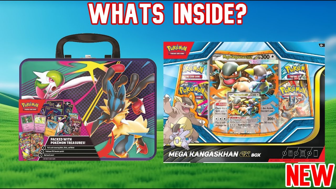 Открываем коробку Pokemon Mega Kangaskhan EX и коллекционный сундук 2025 года!