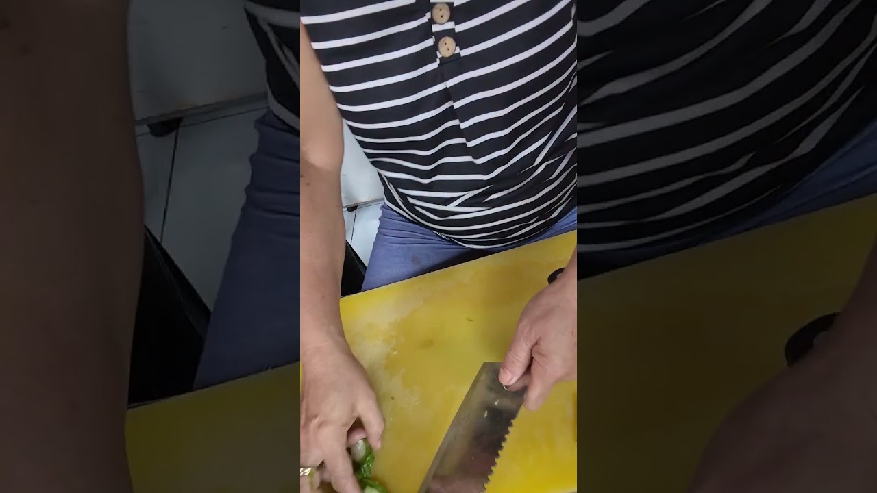 Cooking Fresh ampalaya with egg and ground pork 