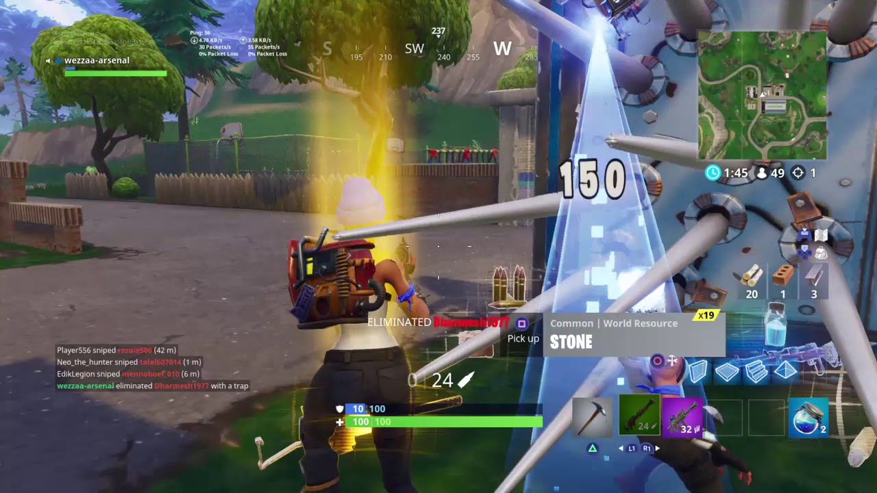 Fortnite My Uncle Hazza917 Got A TrapKill