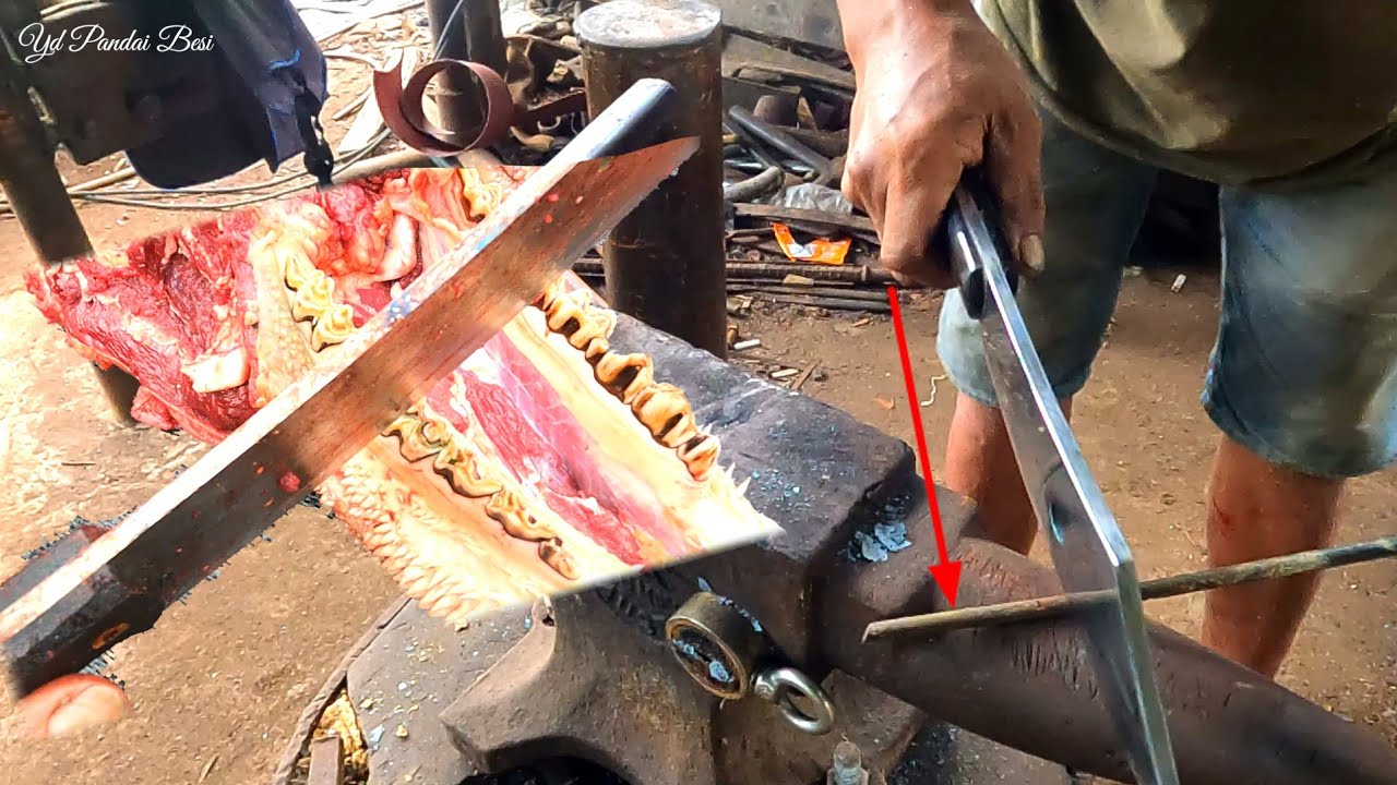 Super tangguh pisau cacah tulang bahan dari gunting besi 