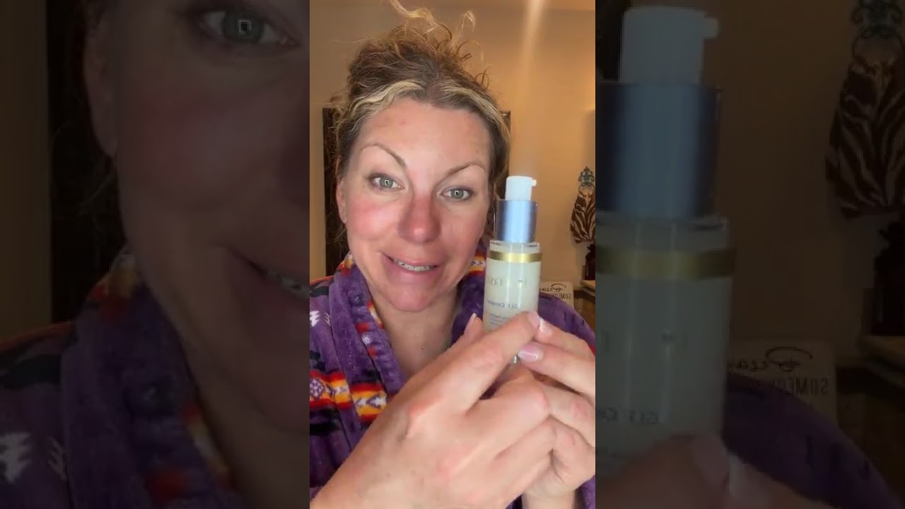 Evening make up skincare routine to age backwards #momskincare #peptideskincare #exomones